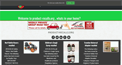 Desktop Screenshot of product-recalls.org